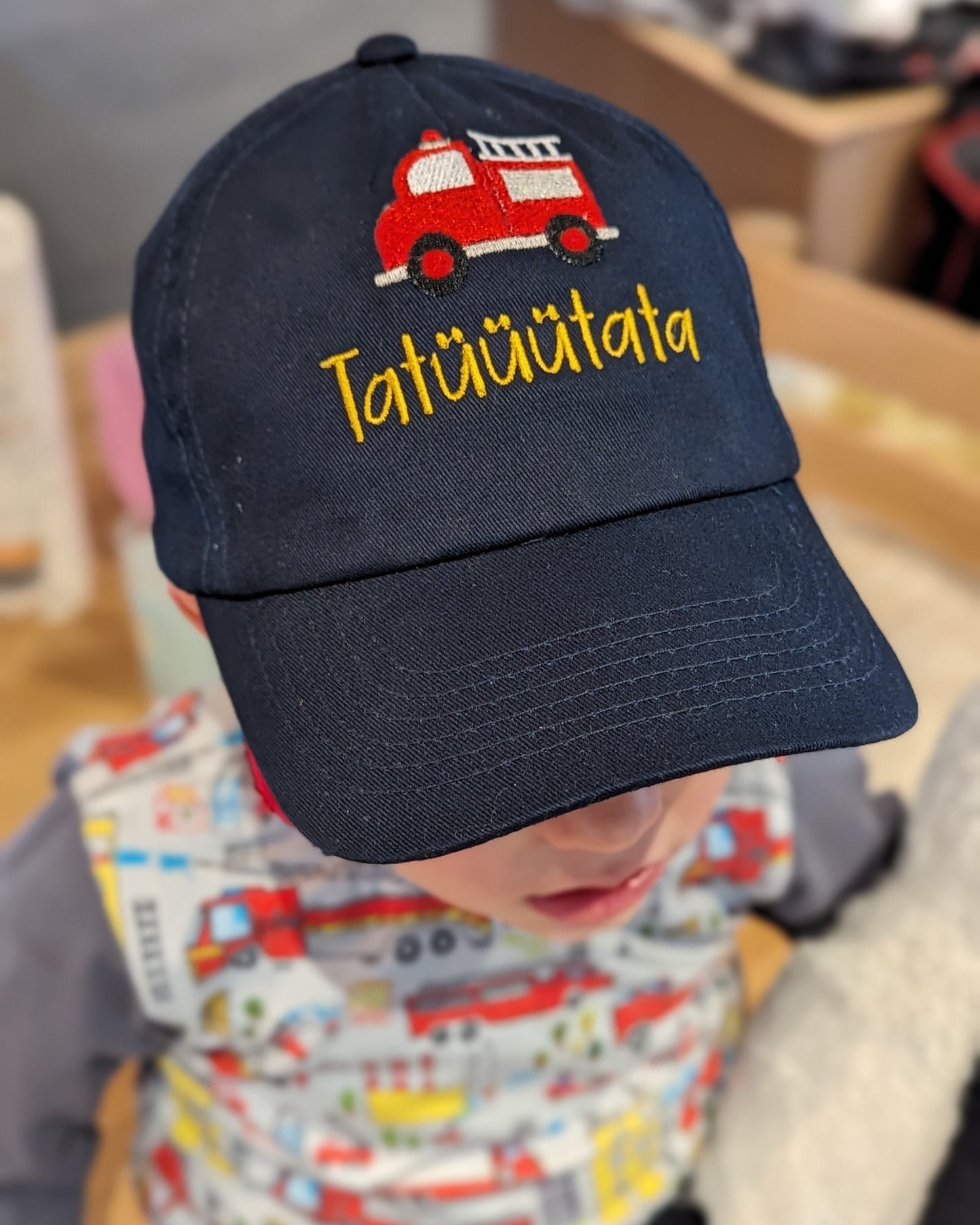 Basecap Mütze Kappe Cap Schildmütze bestickt mit Name und Motiv Feuerwehr personalisiert