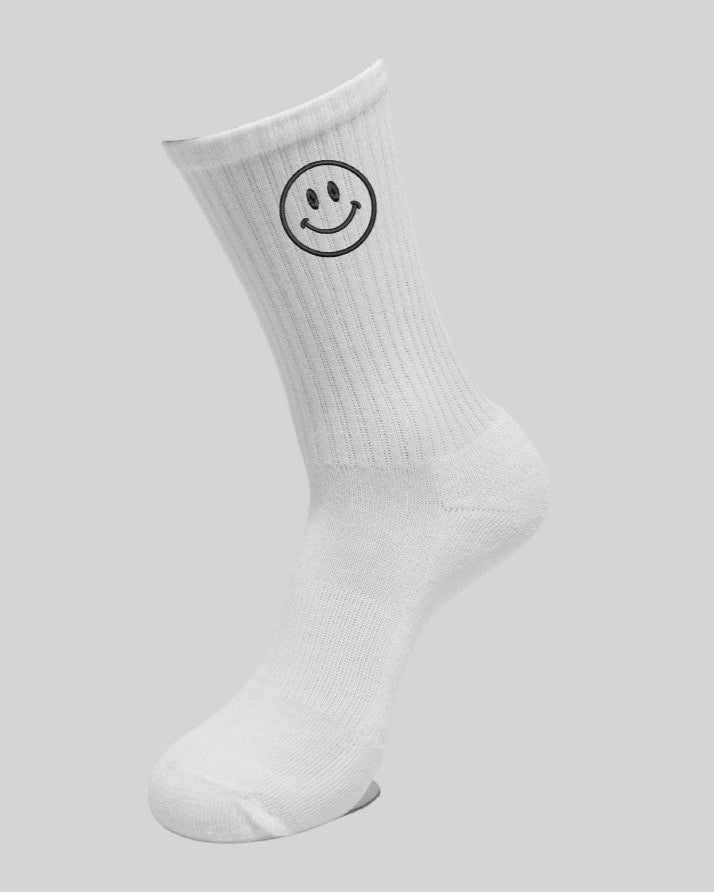 bestickte Socken mit Motiv und Text Crew Socks Tennissocken