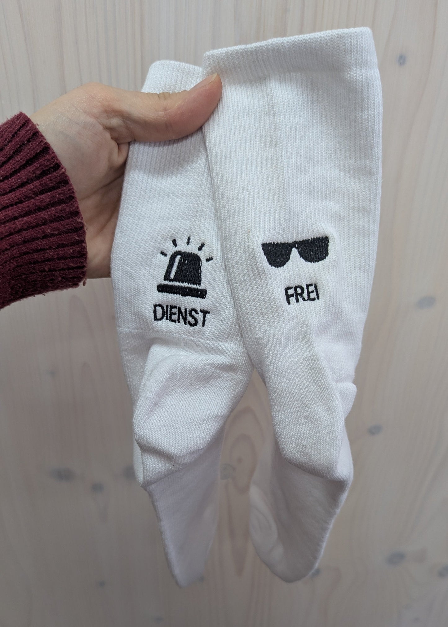 Statement Socks Socken bestickt Tennissocken Sportsocken Crew Socks personalisiert