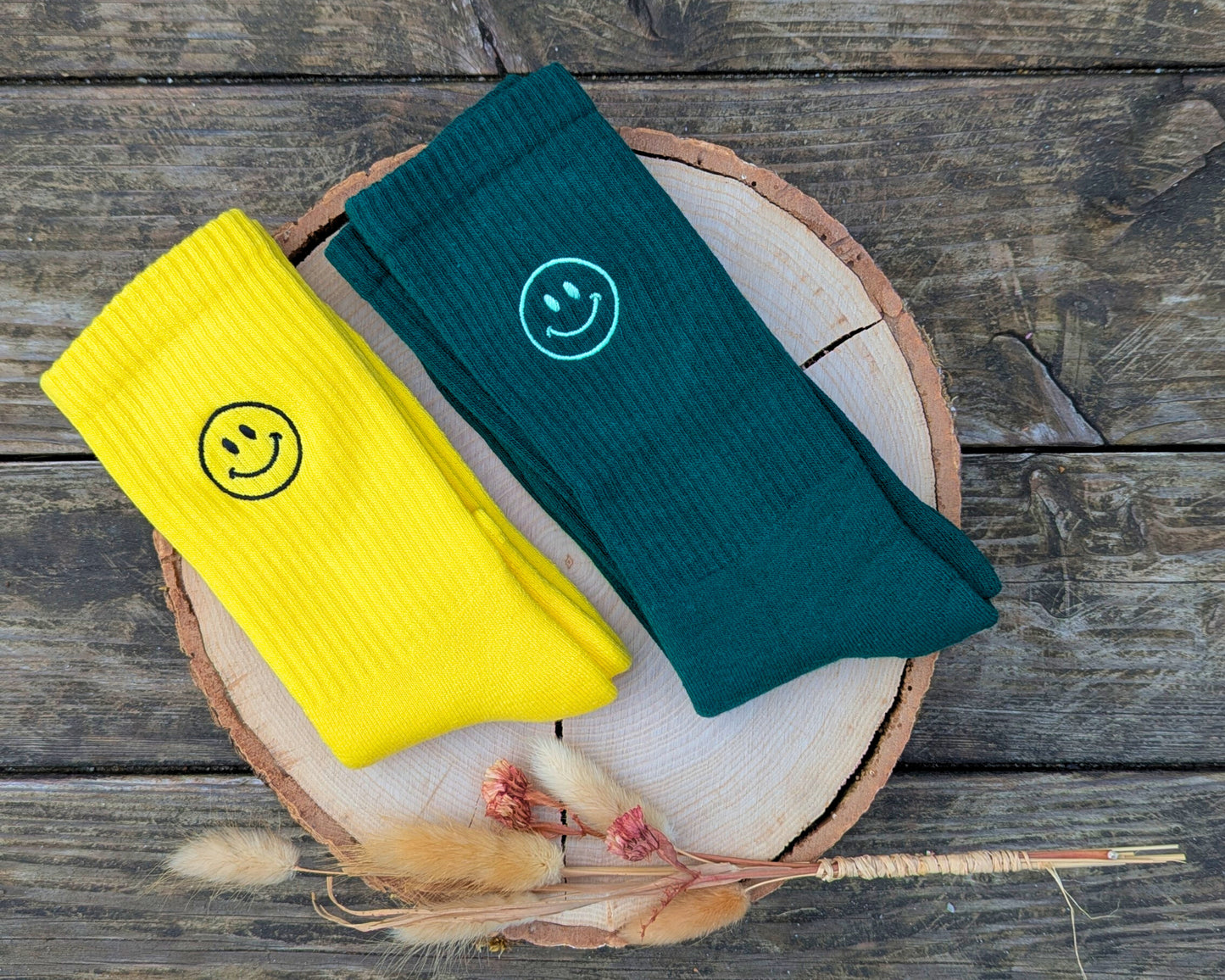 Farbige Sportsocken Tennissocken bestickt