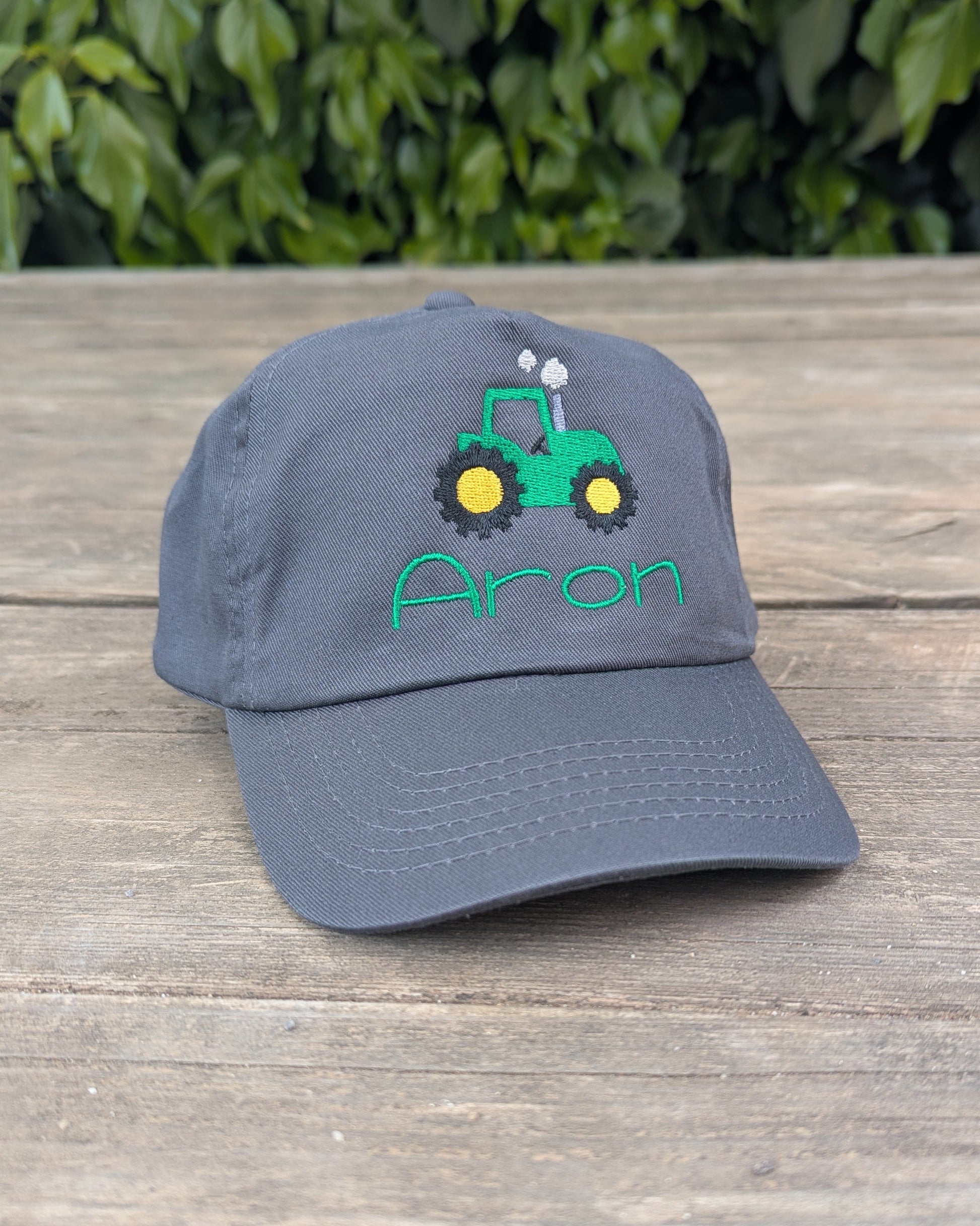 Basecap Cap Cappy Mütze Kindermütze personalisiert mit Name Motiv Traktor