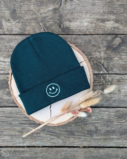 Hipster Beanie bestickt personalisiert Mütze Strickmütze 