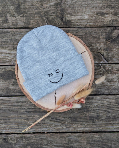 Hipster Beanie bestickt personalisiert Mütze Strickmütze 