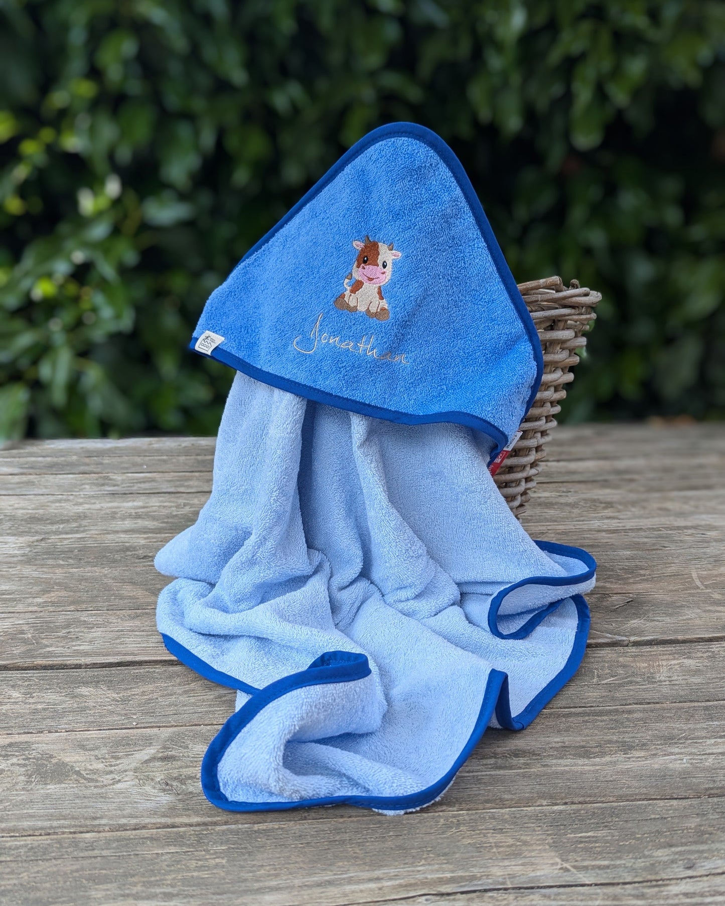 Kapuzenhandtuch Babyhandtuch Duschtuch Badetuch Baby bestickt personalisiert mit Name