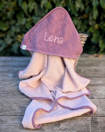 Kapuzenhandtuch Babyhandtuch Duschtuch Badetuch Geburt Taufe Geburtstag Kleinkind Badetuch bestickt mit Name personalisiert