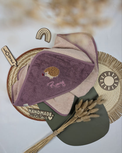 Kapuzentuch Duschtuch Badetuch Babytuch Geschenk zur Geburt bestick personalisiert