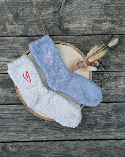Kuschelsocken Cozy Socks bestickt individuell personalisiert