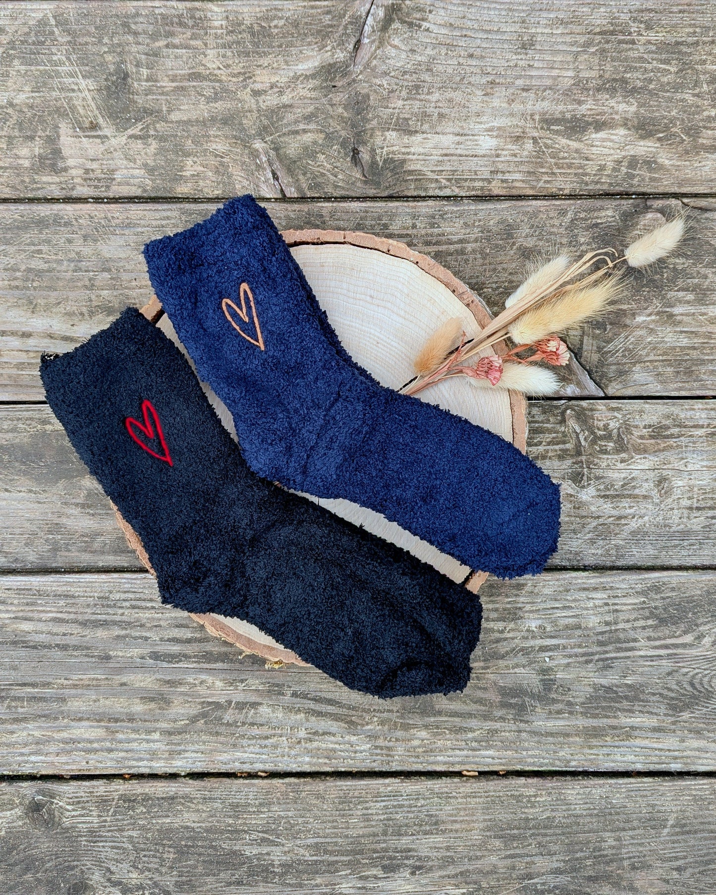 Kuschelsocken Cozy Socks bestickt individuell personalisiert