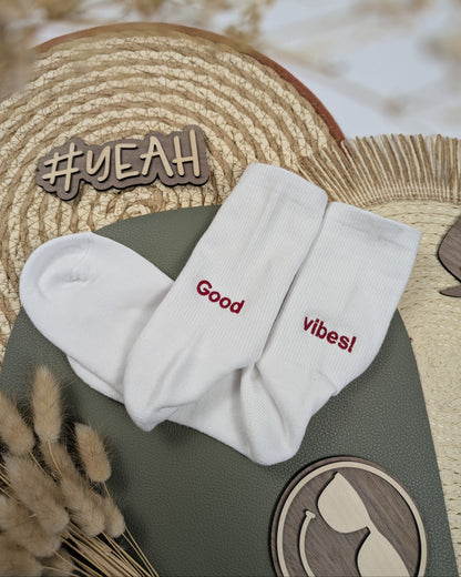 bestickte Crew Socks Tennissocken bestickt mit Text Statement Spruch Sportsocken personalisiert