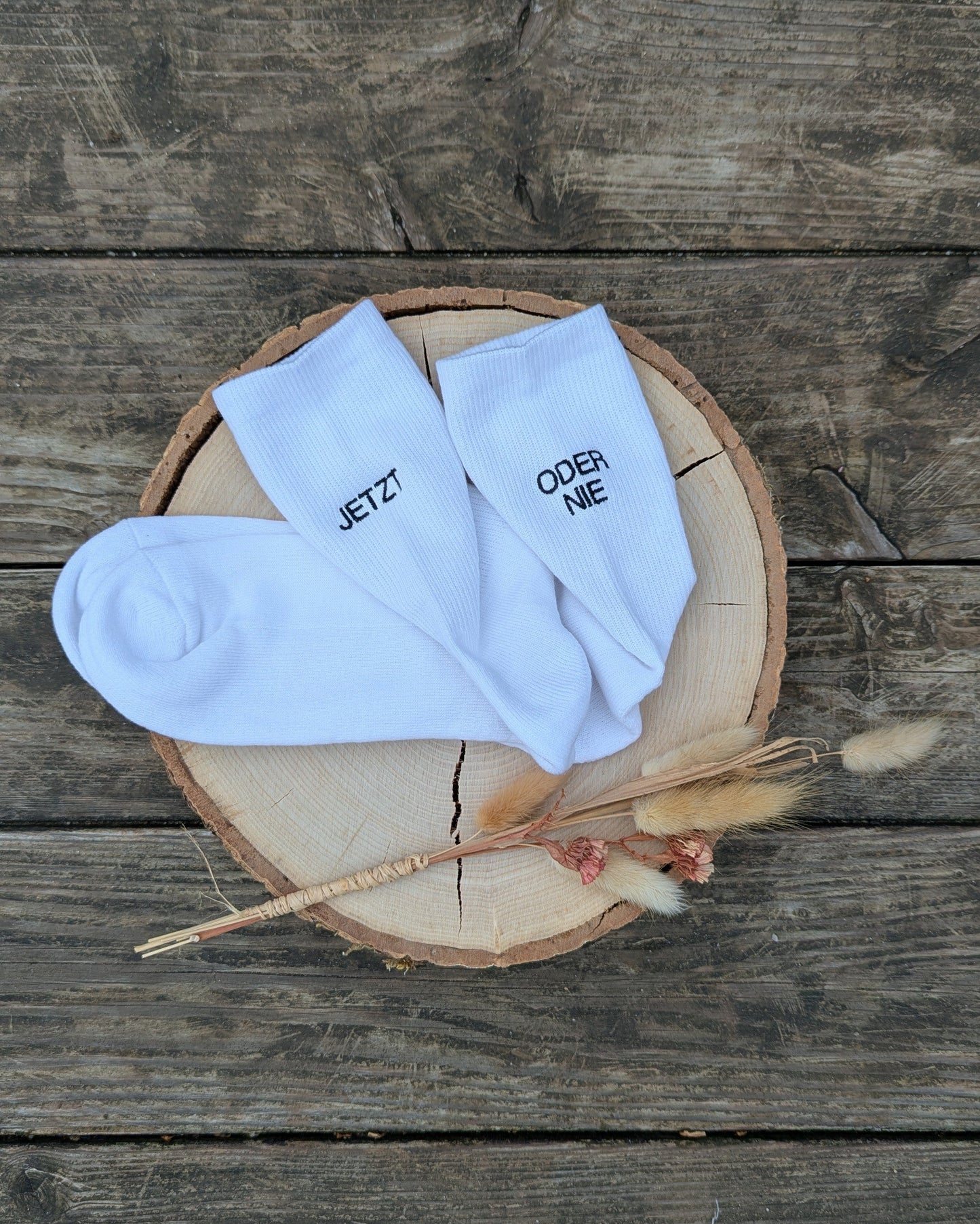 Sportsocken Tennissocken bestickt personalisiert Crew Socks Statementsocken