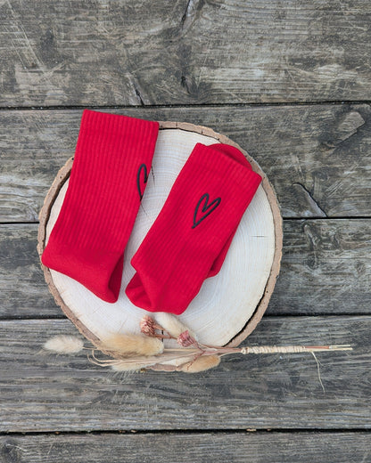 farbige bunte Sportsocken Tennissocken bestickt personalisiert Crew Socks Statementsocken